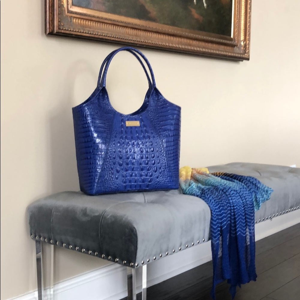 Brahmin Hand bag Sapphire Blue